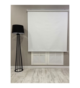 %100 Işık Geçirmez Blackout Stor Perde Krem (Beyaz)