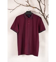 POLO YAKA BÜYÜK BEDEN SUPREM PENYE ERKEK T-SHİRT (Bordo)