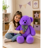 Özgüner Oyuncak 80 - 90 Cm Büyük Ayıcık (%100 Yerli) (Lila)