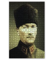 Cakapuzzle Yüzbaşı Mustafa Kemal Puzzle Yapboz MDF (Ahşap) (500 Parça)