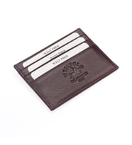 West Polo Hakiki Deri Bol Kartlıklı Unisex Kartlık WPT041 (Kahverengi)
