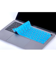 Laptop MacBook Air 13inc Klavye Koruyucu A1932 2018/2019 Uyumlu Türkçe Baskılı (Açık Mavi)