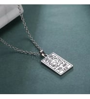 Kişiye Özel 925 Ayar Gümüş Aslan Burcu Kolye (Gümüş)