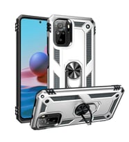 Xiaomi Poco M5S Kılıf Yüzüklü Standli Tank Kapak (Gri)