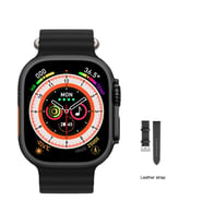 Pazariz Watch 8 Ultra 49mm  Amax Ultra Akıllı NFC - GPS  Kordonunu Seç  (Siyah-Siyah)