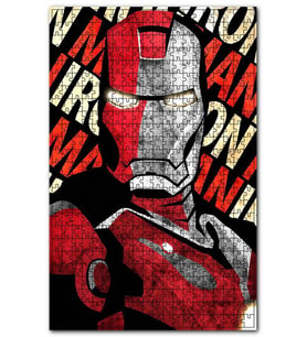 Cakapuzzle İron Man Demir Adam Desenli Görsel Puzzle Yapboz MDF (Ahşap) (1000 Parça)