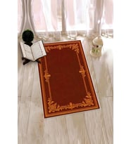 EVDEYA Dijital Baskılı Yıkanabilir Çiçekli Hediyelik Namazlık Seccade 70x130, SECCADE-23-GRİ, (Kırmızı)