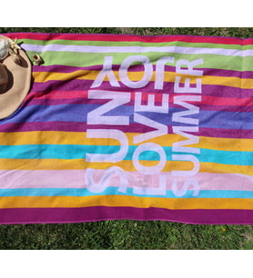 %100 Pamuk Outlet 90x180 cm Desenli Kadife Plaj Havlusu (18)