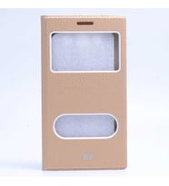 Galaxy E7 Kılıf Dolce Kapaklı Kılıf (Gold)