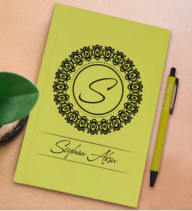 BK Gift Kişiye Özel İsimli Sarı Sert Kapaklı Defter ve Tükenmez Kalem Seti, Arkadaşa Hediye, Yeni İş Hediyesi, Doğum Günü Hediyesi (Model 15)