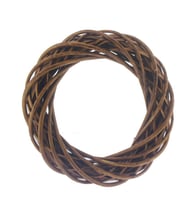 30cm Doğal Ahşap Çelenk Kapı Süsü Çelengi (Kahverengi)