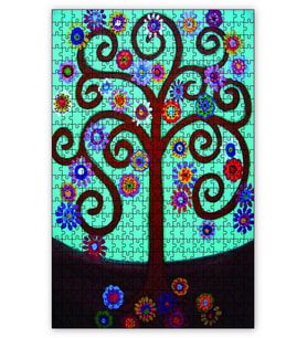 Cakapuzzle Sulu Boyamalı Ağaç Puzzle Yapboz MDF (Ahşap) (1000 Parça)
