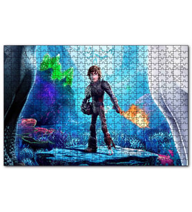 Cakapuzzle Hıçgıdık ve Alevli Asası  Puzzle Yapboz MDF (Ahşap) (1000 Parça)