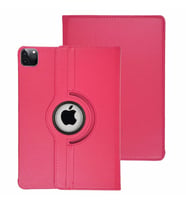 Apple iPad Pro 11 3. Nesil 2021 Kılıf 360 Dönebilen Standlı Case A2377 A2459 A23 (Koyu Pembe)
