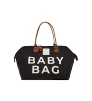 BAGMORİ Baby Bag Baskılı Bebek Bakım Çantası (Siyah)