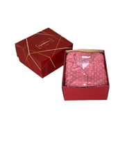Mirano 1201 Pegasus Kumaş Düğmeli Şortlu Likralı Kadın Pijama Takımı Kutulu Paketli (Gül Kurusu)