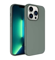 Apple iPhone 14 Pro Kılıf Mara Lansman İç Yüzeyi Kadife Kılıf (Koyu Yeşil)