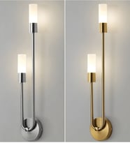 Modern U Harf Led Duvar Aplik (Krom)