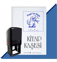 Kişiye Özel  Çığırtgan Dinazor Tarihli Kitap Kaşesi (Mavi)