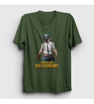 Presmono Unisex Sarı Cover Pubg T-Shirt 30103tt (Haki)