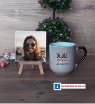 Diyaliz Teknisyeni Fotoğraflı Dekoratif Taş, Kupa Bardak Beyaz Hediye Diyaliz Teknisyenine Hediye (Model 10)