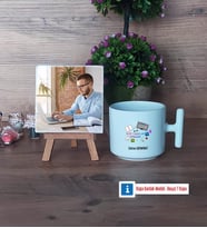 Web Tasarım Uzmanı Fotoğraflı Dekoratif Taş, Kupa Bardak Beyaz Hediye (Model 12)