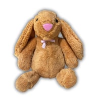 HEDİYELİ- Uyku Arkadaşım Uzun Kulak Bunny Peluş Tavşan 65 cm (Kahverengi)