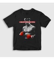 Presmono Unisex Çocuk Beyaz Break ivan Drago Film Rocky T-Shirt 249487tt (Siyah)