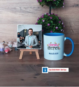 İspanyolca Öğretmeni Fotoğraflı Dekoratif Taş, Kupa Bardak Beyaz Hediye (Model 4)