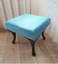 Ayak Ucu Kapı Önü Antre Düz Bench Puf Siyah Ayak (Turkuaz)