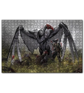 Cakapuzzle Dev Mekanik Akbaba ve Savaşçı  Puzzle Yapboz MDF (Ahşap) (255 Parça)