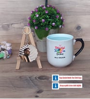 Teknoloji ve Tasarım Öğretmeni Kupa Bardak Beyaz ve Fotoğraflı Ahşap Anahtarlık Hediye Öğretmenler Günü Hediyesi (Model 10)