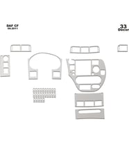Meriç® DAF CF Ön Torpido Kaplama Maun 33 Parça 2011-› (Alüminyum)