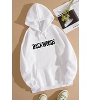 Unisex Backwoods Baskılı Sweatshirt (A.Beyaz)