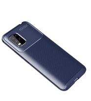 Xiaomi Mi 10 Lite Kılıf Karbon Silikon Case (Lacivert)