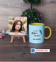 Rehber Öğretmen Fotoğraflı Dekoratif Taş, Kupa Bardak Beyaz Hediye (Model 7)