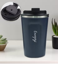 Kişiye Özel 350 ML Çelik Termos (Lacivert)