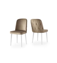 LaLe Modern Yemek Mutfak Sandalyesi 2 Li Set (KAHVE)