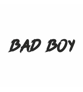 Bad Boy Araba Sticker siyah 17x3 CM (Siyah)