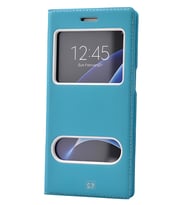 Galaxy S7 Kılıf Dolce Kapaklı Kılıf (Turkuaz)