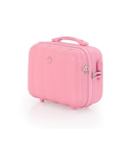 Mçs Polipropilen 3'lü Valiz Seti Büyük & Kabin & Makyaj V305 (Pembe)