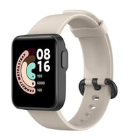 Xiaomi Mi Watch Lite Kordon Tam Uyumlu Eternity Silikon Kordon (Bej)