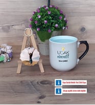 Uçak Mühendisi Kupa Bardak Beyaz ve Fotoğraflı Ahşap Anahtarlık Hediye (Model 10)
