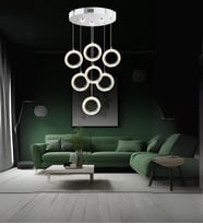 Arya 7'li Sarkıt Led Avize (Krom)
