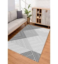 Dijital Kaymaz Taban Yıkanabilir Renkli Salon Halısı Mutfak Halısı Yolluk ND-SD-537 (Çok Renkli)