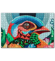 Cakapuzzle Duvar Boyama Renkli Kuş  Puzzle Yapboz MDF (Ahşap) (255 Parça)