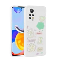 Xiaomi Redmi Note 12 Pro 4G Kılıf Kabartma Figürlü Parlak Toys Silikon Kılıf (Beyaz)