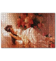 Cakapuzzle Beyaz Elbiseli Uyuyan Kadın  Puzzle Yapboz MDF (Ahşap) (1000 Parça)