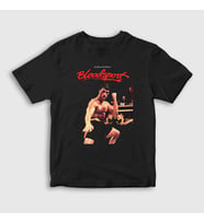 Presmono Unisex Çocuk Beyaz Bloodsport Film Jean Claude Van Damme T-Shirt 258789tt (Siyah)