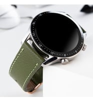 vagave Huawei Watch Deri Kordon GT2 GT3 GT4 GT5 Pro Uyumlu 22mm İsme Özel Doğal Deri Akıllı Saat Kordonu Yeni Yıl Yılbaşı Hediyesi Sevgiliye Eşe Arkadaşa İsime Özel Saat Kordonu Hediyesi (Yeşil)
